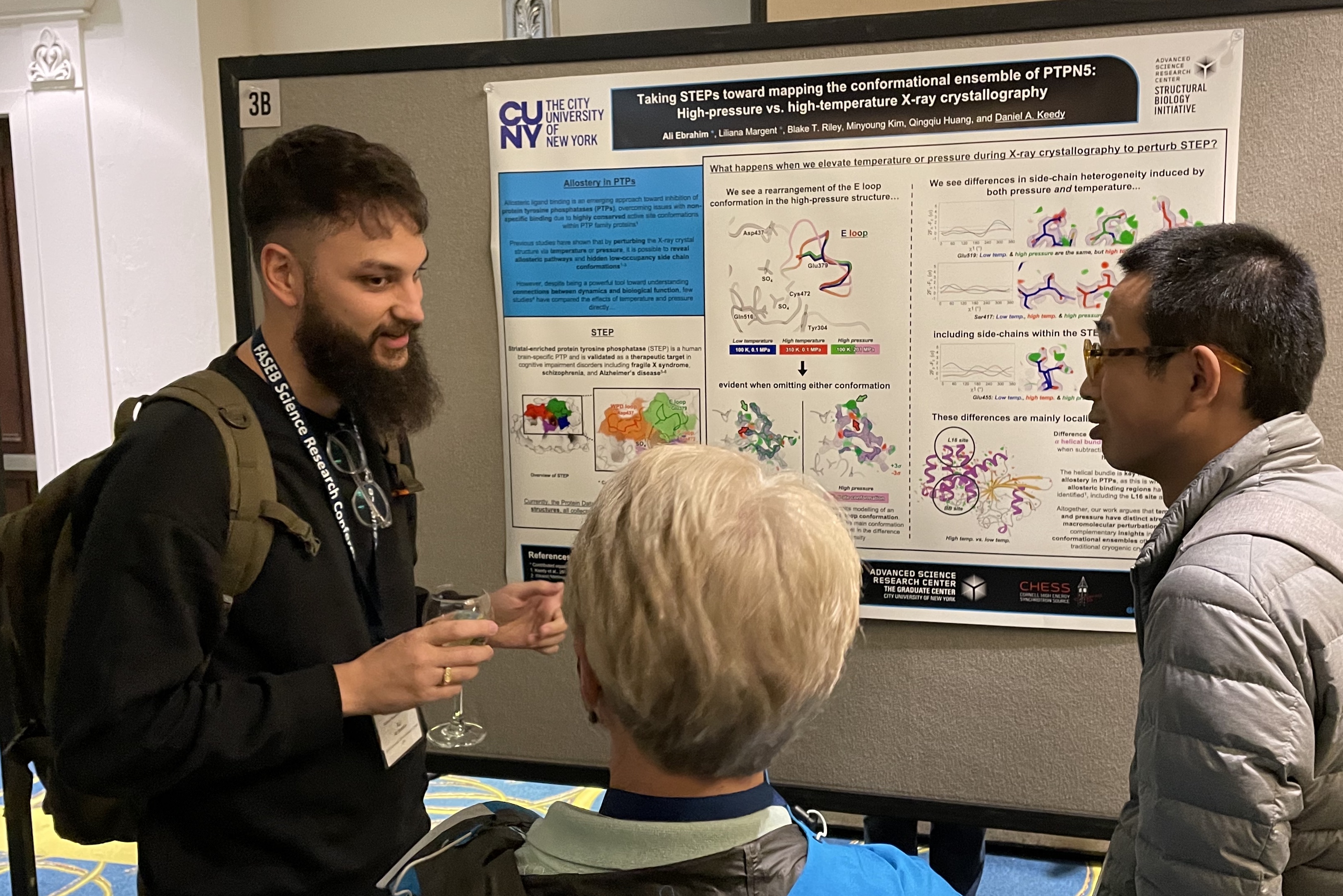 Ali at his FASEB poster