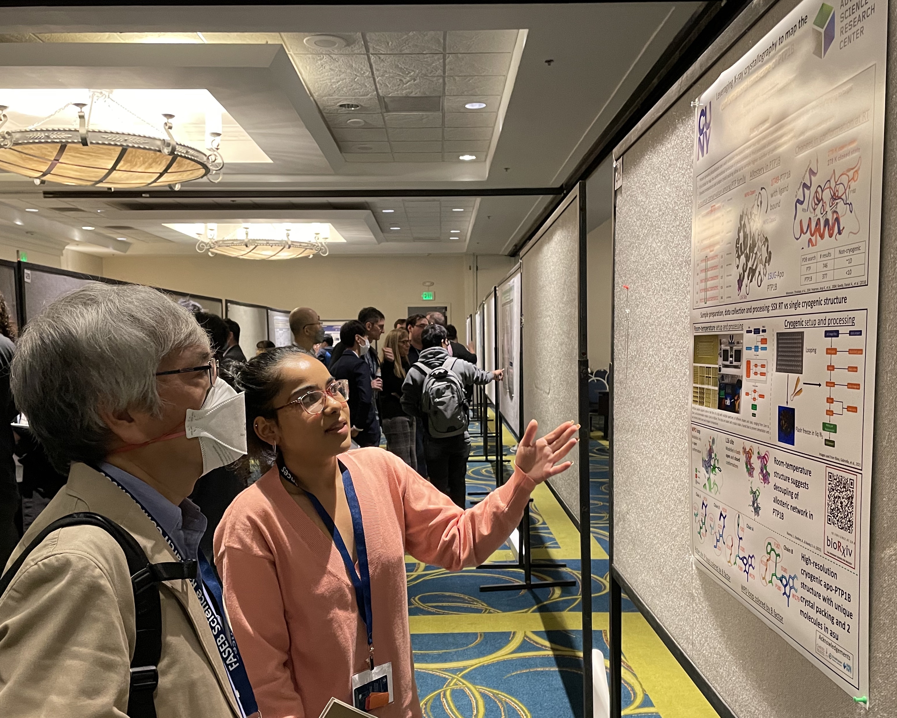 Shivani at her FASEB poster