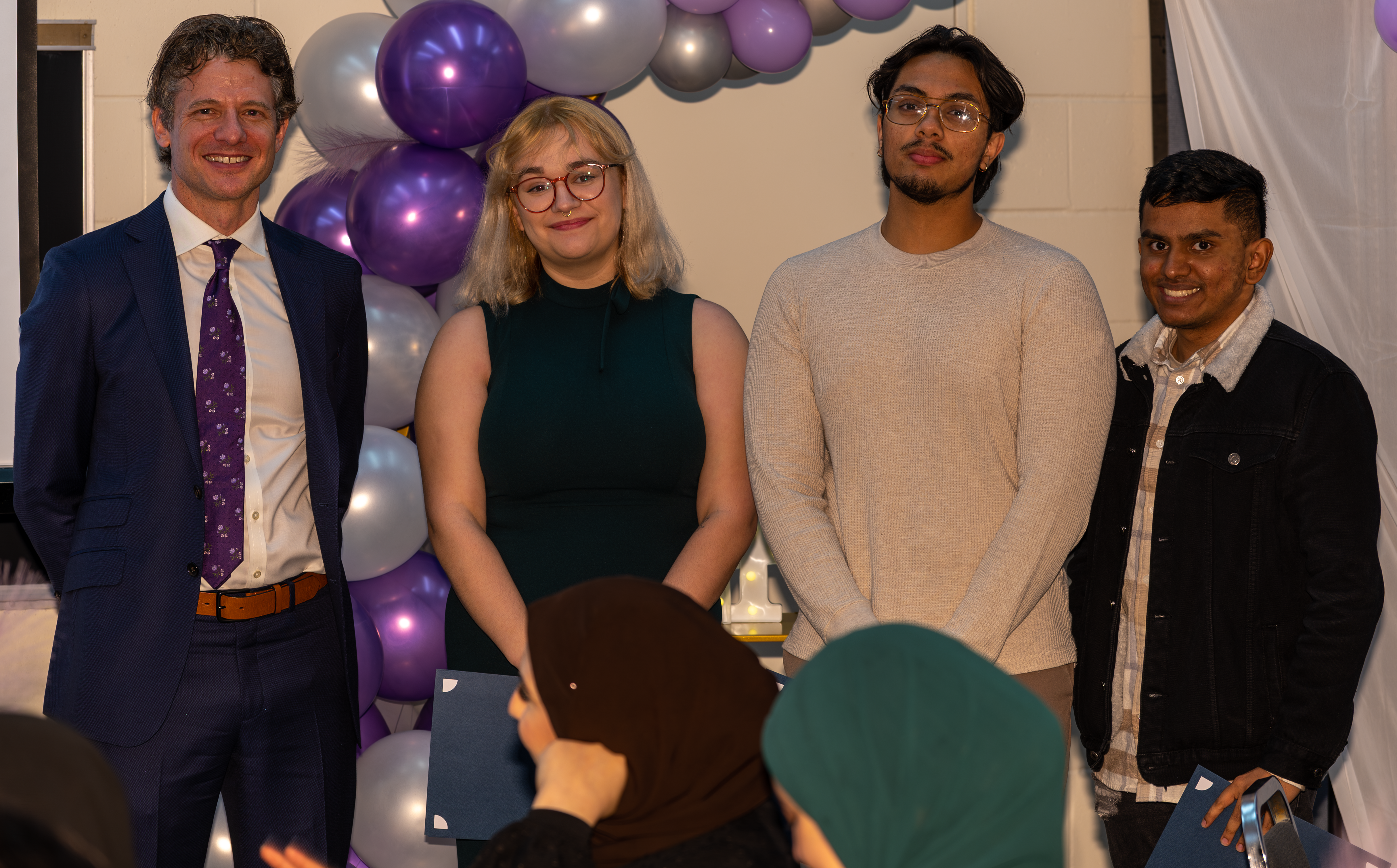 Kevin receiving his undergraduate resarch award from the CCNY Department of Chemistry & Biochemistry