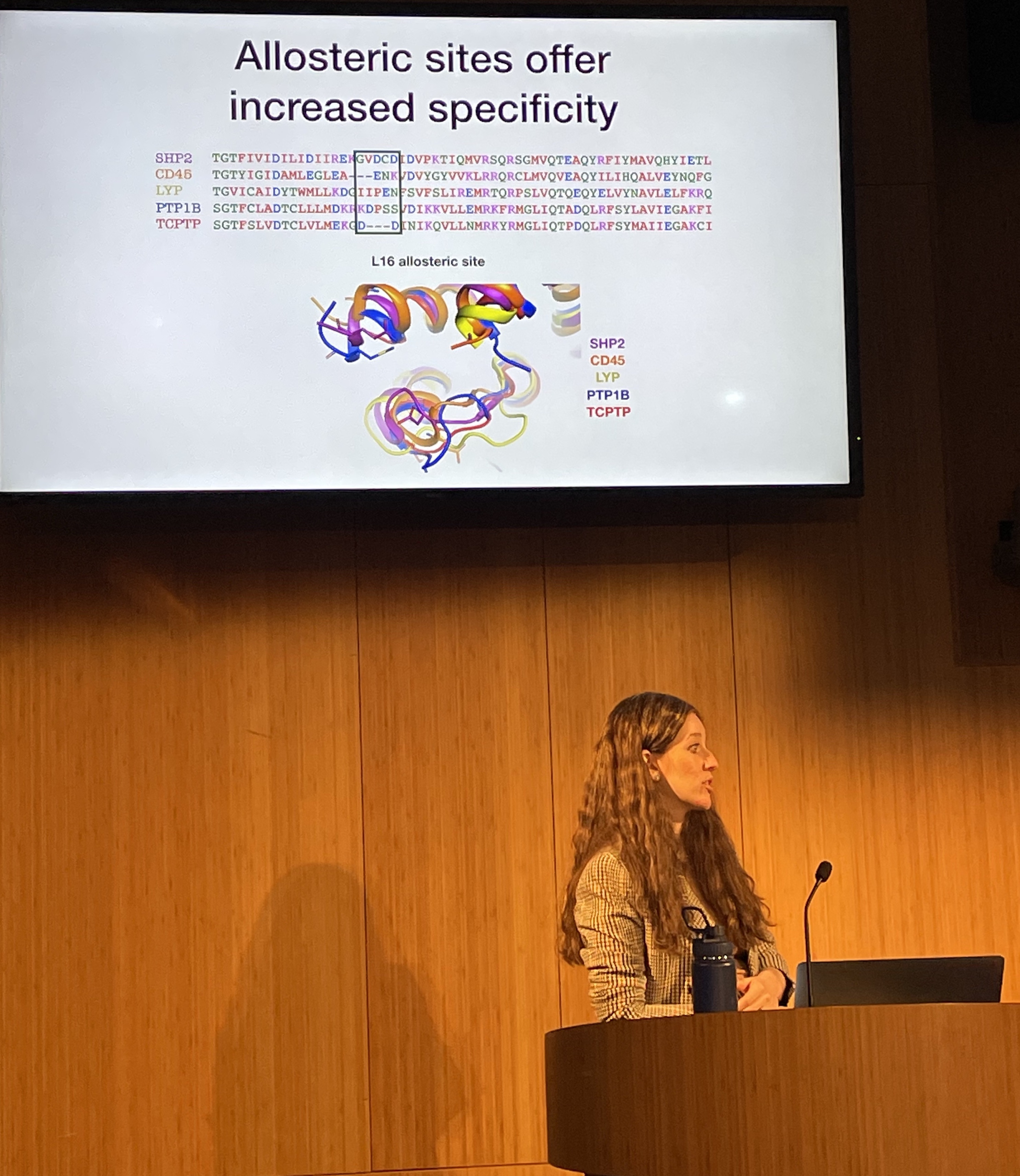 Tamar defending her thesis at the ASRC