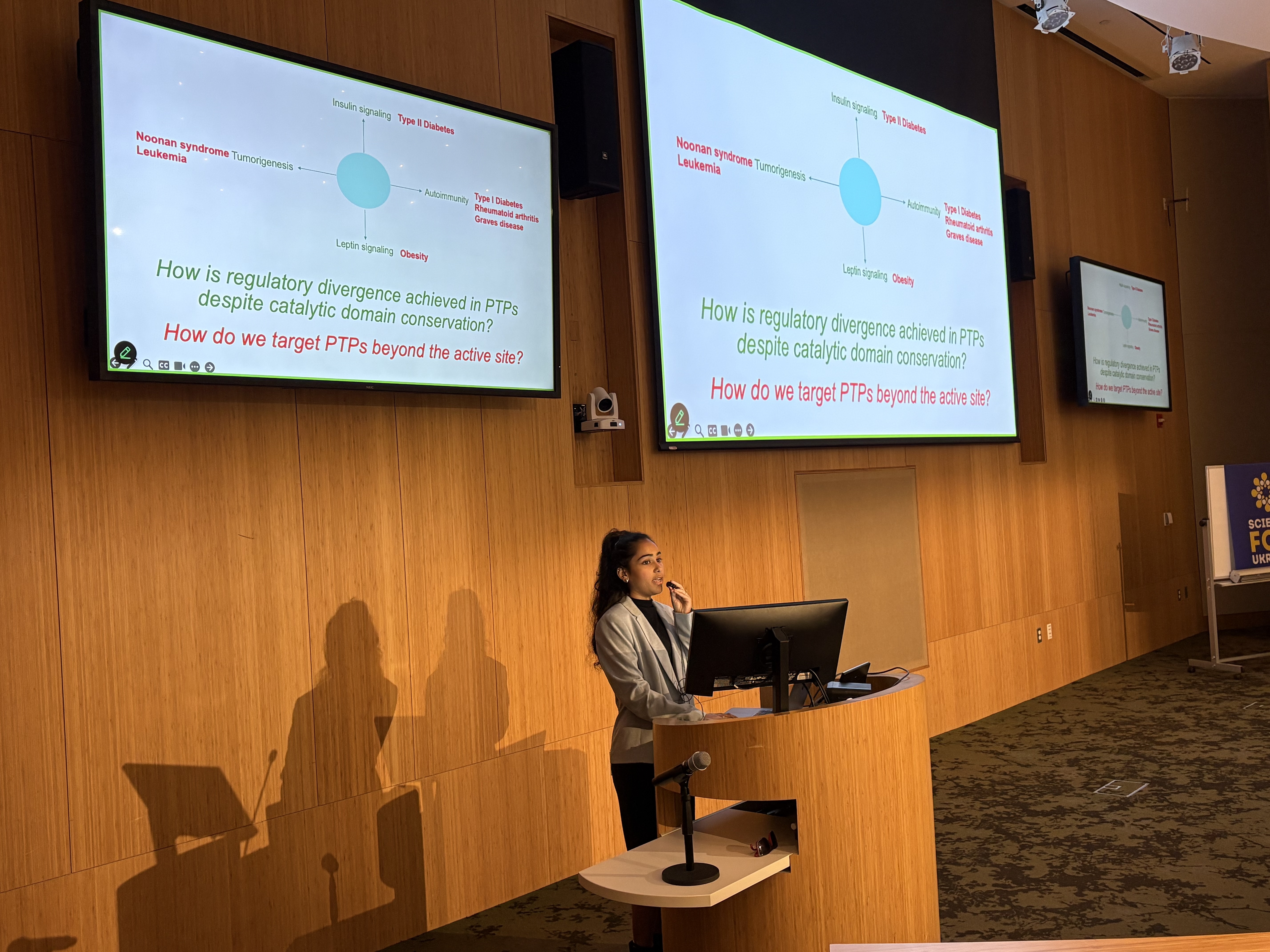 Shivani giving her defense talk!