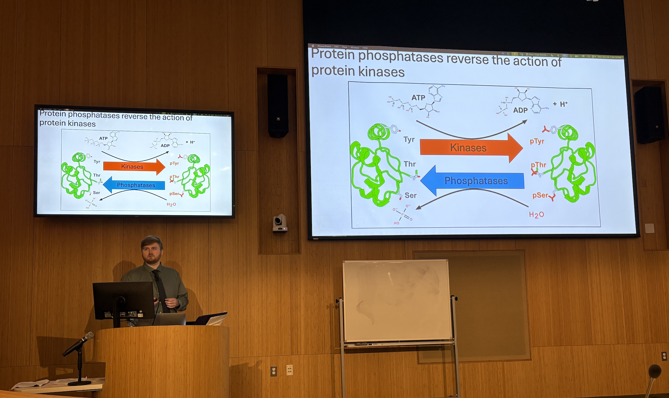 Virgil giving his defense talk!